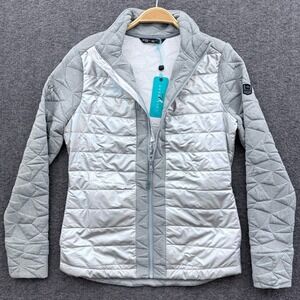 Levelwear Jacket Womens Small Gray Inverness Club Golf Iridescent Nora‎ Zip Coat